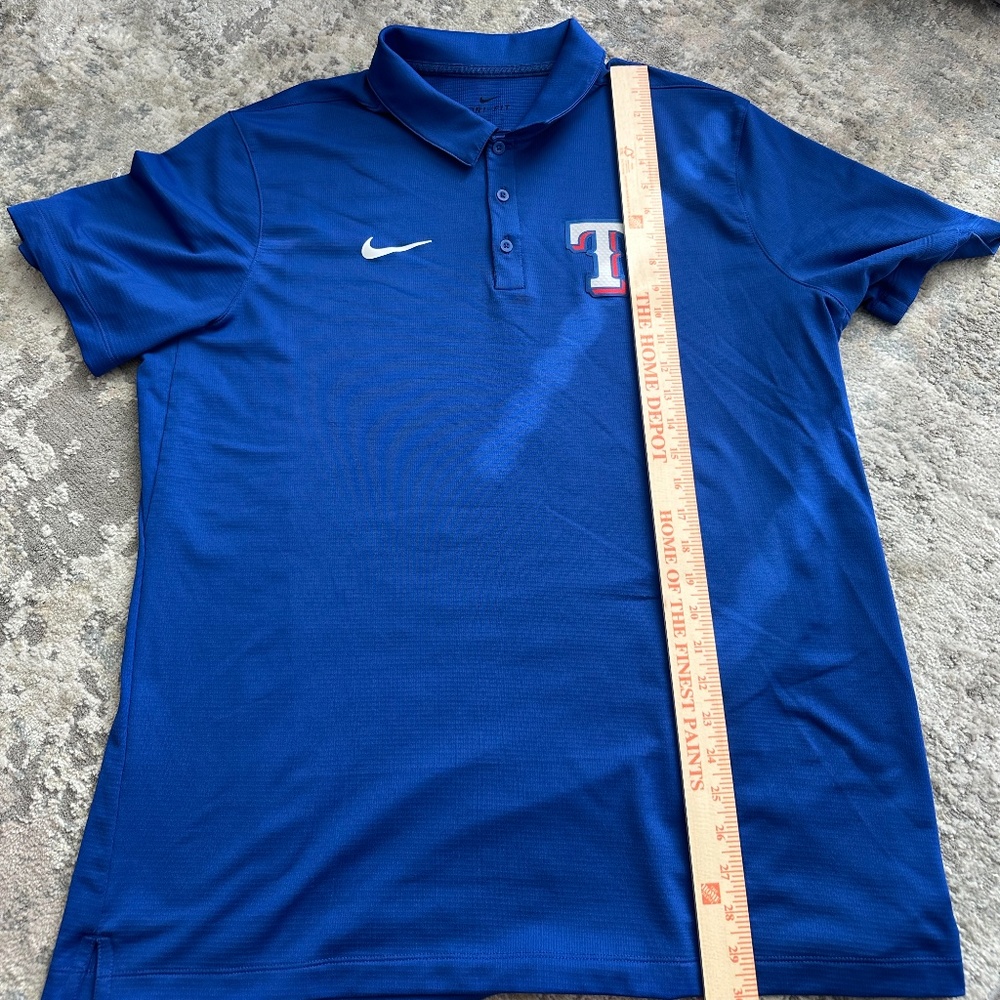 Texas Rangers nike golf polo